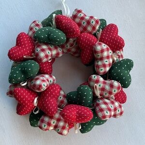Heart pincushion wreath